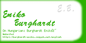 eniko burghardt business card